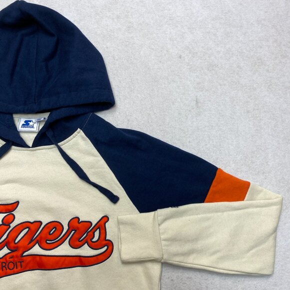 Detroit Tigers Hoodie Mens XS Multicolor MLB Stitches Big Logo Pullover - Picture 3 of 11